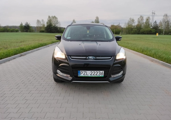 Ford Kuga cena 46999 przebieg: 154852, rok produkcji 2013 z Okonek małe 301